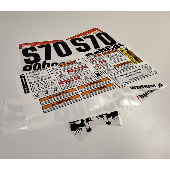 411 Decals Aftermarket Replacement Sticker Set Compatible with Bobcat S70 Skid Steer Loader