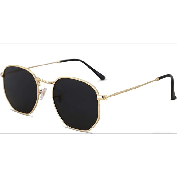 Square Polarized Sunglasses for Women Men Small Hexagonal Polygon Shades SJ1072
