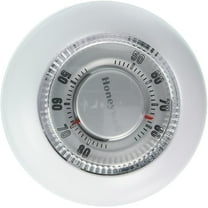 Honeywell Round Heat/Cool Thermostat Classic Style - Mercury Free, Analog, 24 V, White