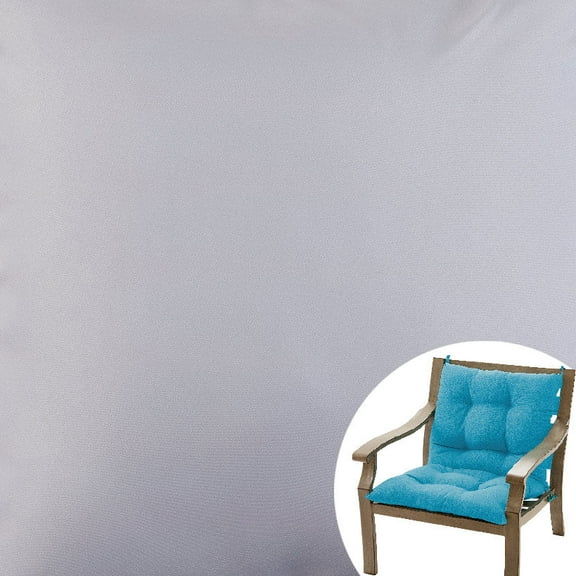 The Lakeside Collection High Chair Cushion - Solid Color Seat Cushion for High Chair - Gray