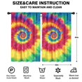 thumbnail image 2 of Blackout Kids Curtains,Colorful Rainbow Tie Dye Spiral Pattern Childrens Insulated Curtains Set Of 2,Bedroom Essentials,Toddler Room Decor 52"x84", 2 of 5