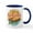 White/Navy Inside, variant on CafePress - Team Flamingos - 11 oz Ceramic Mug - Novelty Coffee Tea Cup