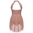 thumbnail image 4 of inhzoy Robe de Danse Lyrique Sans Manches Dos Nu Brillant Justaucorps avec Tutu Robe Café 10, 4 of 6