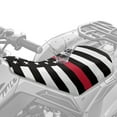 thumbnail image 2 of Uorisanigo ATV Seat Cover Soft USA Honoring Firefighter Flag 4 Wheeler Seat Cover All Season Weather Waterproof Elastic Polyester Fabric, Universal Fit Most ATV Four-Wheeler, 2 of 7
