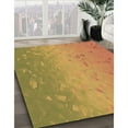 thumbnail image 2 of Ahgly Company Indoor Square Patterned School Bus Yellow Area Rugs, 4' Square, 2 of 6