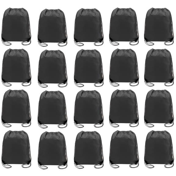 20 Pack Lightweight Reflective Drawstring Sacks, Multipurpose Sport Backpack Bags For Daily Gym Travel DIY Gifts