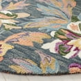 thumbnail image 3 of SAFAVIEH Blossom Fisher Floral Area Rug, Grey/Violet, 6' x 6' Round, 3 of 8