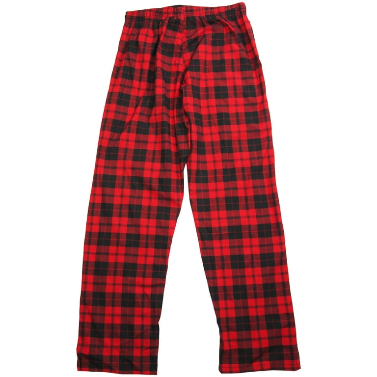 Blueangle Men Black Red Plaid Pajama Pants - Comfortable Men's