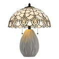 thumbnail image 2 of 60W X 2 Tiffany Table Lamp With Pull Chain Switch And Resin Lamp Body, 2 of 5