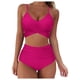 thumbnail image 2 of Trajes de baño para mujer, 2 piezas, estampado tropical hawaiano, camisola, sujetador y volantes, conjuntos de baño, ropa de playa OAVQHLG3B Store lin121212, 2 of 4