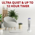 thumbnail image 5 of Aiwa Smart Space Heater, 24" Oscillating Portable Heater w/ Remote Control & Voice Activation, White, 5 of 8