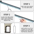 thumbnail image 3 of WOLMIK 4 in 1 Nano SIM Card Adapter 4 Set SIM Card Adapter Sim Adapter Set Sim Card Adapter with SIM Ejector Pin Compatible with Mobile Phone, 3 of 5