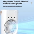 thumbnail image 7 of EUDIDV Portable Fan New Summer Household Double Head Fan Office Cool Humidification Night Light Spray Fan Outdoor Portable Cold Fan;Suitable for Indoor and Outdoor Use, 7 of 7