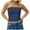 Blue, variant on Womens Strapless Tube Tops Basic Backless Sleeveless Bandeau Going Out Crop Tops Blouses Summer Clothes