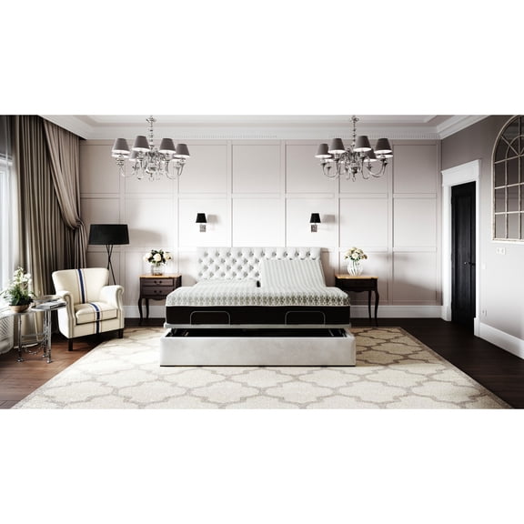Copper-infused Memory Foam - Cooling and Supportive - Split Top Queen Mattress for Nightly Rejuvenation