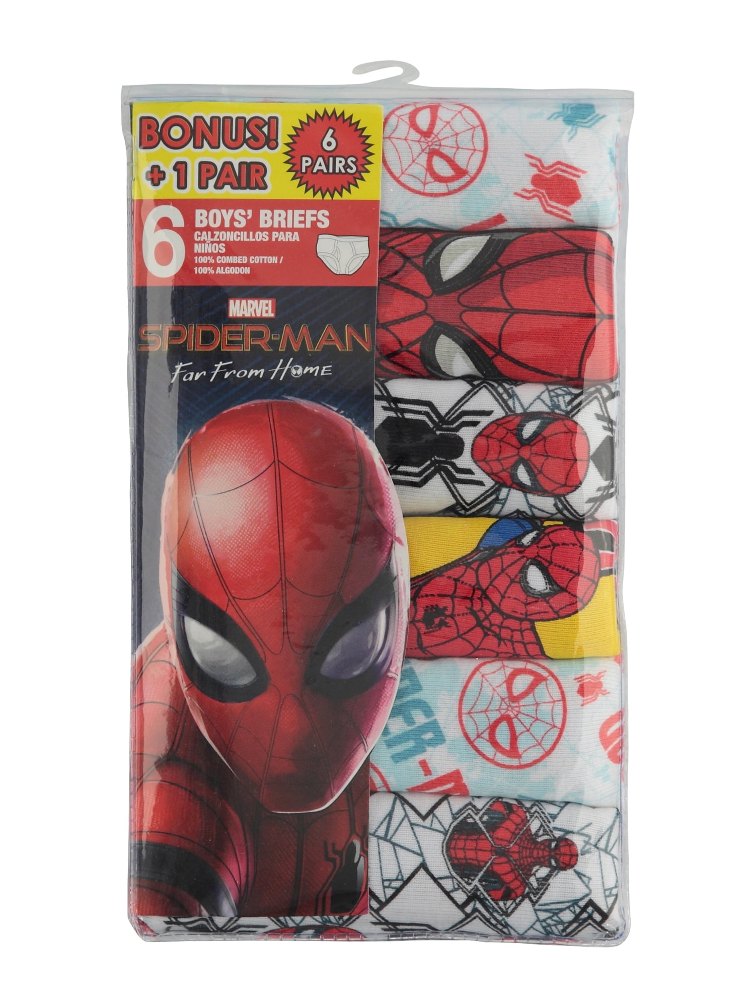 Marvel Spider Man Disney Pixar Toddler Boys 5 Pack Briefs Size 4 Multicolor  NWOT
