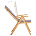 thumbnail image 2 of OnlineGymShop CB21624 22.4 x 27.2 x 43.7 in. Outdoor Reclining Chairs, Brown - 2 Piece, 2 of 3