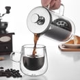 thumbnail image 2 of 2X Double Layer High Borosilicate Glass Press Pot Press Filter Coffee Apparatus French Coffee Pot with Scale, 2 of 6