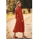 thumbnail image 2 of Vestido PRETTYGARDEN 2025 Primavera Otoño Midi Rojo Ladrillo XXL, 2 of 8