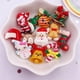 thumbnail image 3 of Mini árbol de Papá Noel colorido Kawaii de resina, alce, muñeco de nieve, campanas, estatuilla de Navidad de dibujos animados Flatback, álbum de recortes, manualidades de decoración DIY, 12 piezas, 3 of 4
