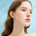 thumbnail image 3 of AOBOCO Infinity Gemstone Threader Earrings Long Chain Drop Earrings 925 Sterling Silver 12 Birthstone Birthday Jewelry Gifts for Women (Gift Box), 3 of 7