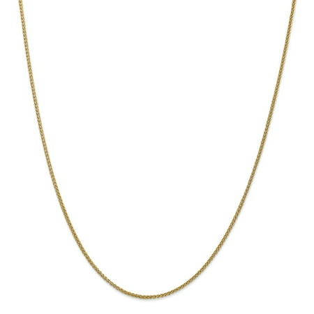 Roy Rose Jewelry 14K Yellow Gold Semi-solid Wheat Chain Necklace ~ Length 24'' inches