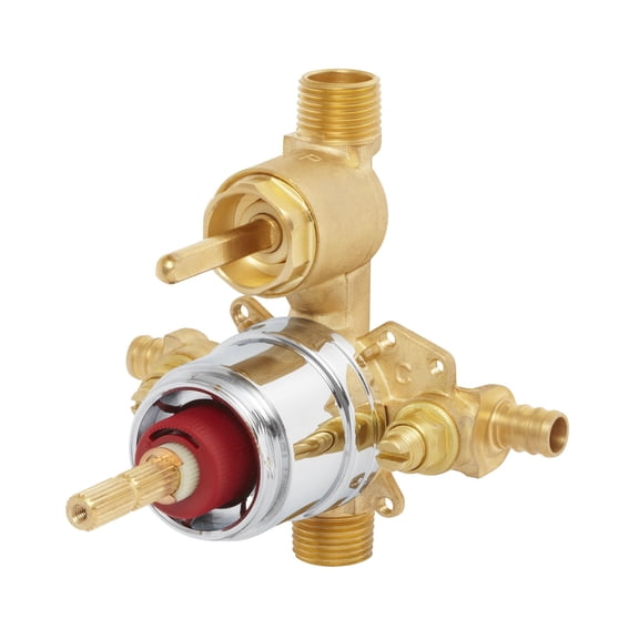 Speakman, CPV-PB-DV-PXC, Sentinel Mark II Pressure Balancing Diverter Shower Valve with Crimp Inlet Connections, Rough Brass