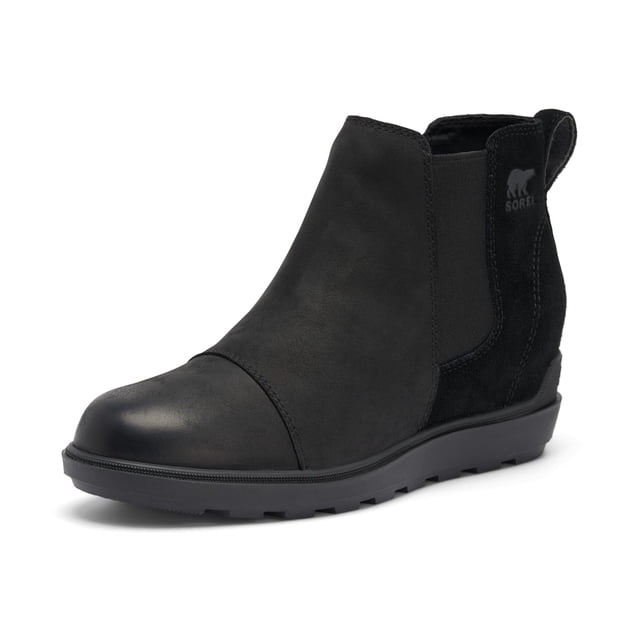 Bota Sorel Evie II Chelsea Black/Sea Salt para mujer