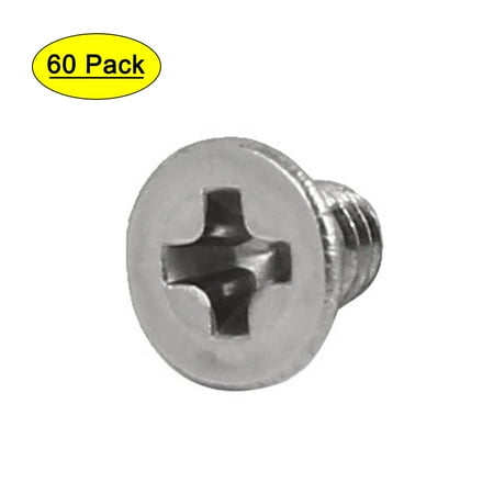 

Uxcell M2.5x4mm 316 Stainless Steel Flat Head Machine Screws Bolts (60-pack)