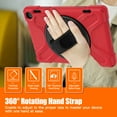 thumbnail image 6 of XYX Case for Fire HD 8 & 8 Plus (12th/10th Generation, 2024/2022/2020) with 360 Degree Rotating, Hand Strap, Shoulder Strap, Red, 6 of 7