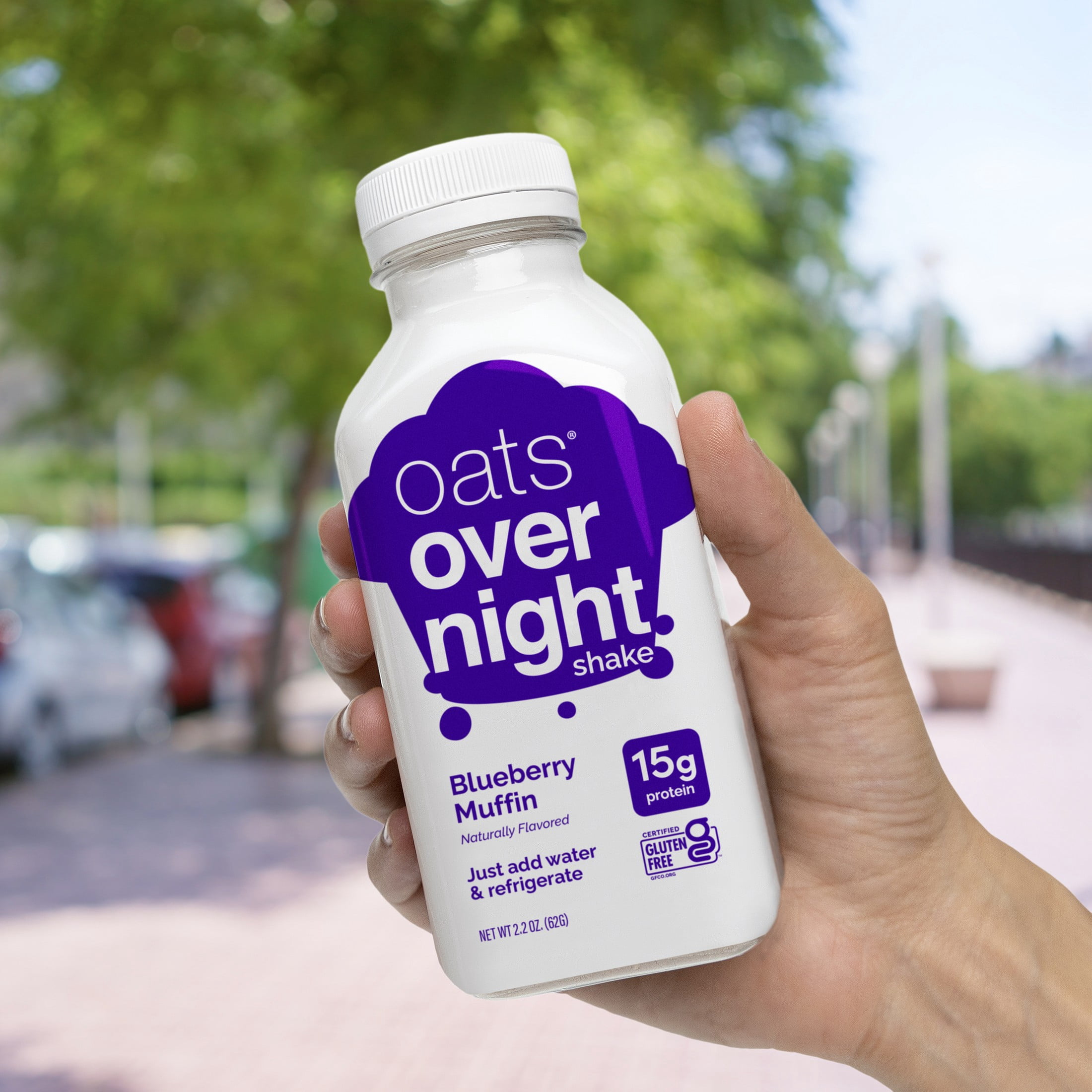 Oats Overnight Blueberry Muffin Protein Overnight Oatmeal Shake, 2.2 oz, 1 Count