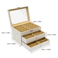 thumbnail image 3 of 24-Slot Glasses Storage Display Case Organizer Box For Sunglasses Eyeglass Gift, 3 of 16