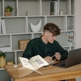 thumbnail image 5 of Acrylic Desktop Bookshelf – Transparent Reading Stand for Books, Tablets & Documents, Sleek Modern Design for Home Office, 5 of 5