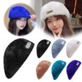 thumbnail image 4 of VISALY Hats Hats for Women Ball Cap | Womens Cowboy Hats Beanie Hats Forward Hat Angora Long Rabbit Metal Label Hats Baseball Caps White Hats Church White Fedora Hats | 1Pair, 4 of 4