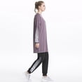 thumbnail image 2 of SWSMCLT Women's Sweatsuits Set 2 Piece Outfit Pant Suits Track Long Sleeve Fall Casual Chic Lounge Sweatshirt Purple 6-8, 2 of 5