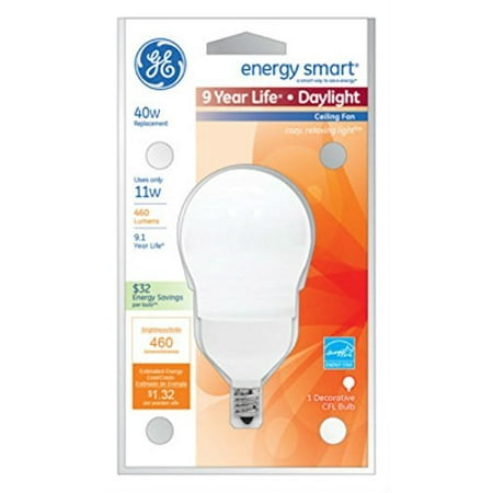G E Lighting 66462 11 Watt Ceiling Fan Cfl Bulb Walmart Com