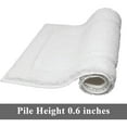 thumbnail image 5 of Bathroom Rugs, Yamaziot Bath Mat Set 2, Non Slip Soft Absorbent Washable Shower Runner, White, 5 of 11