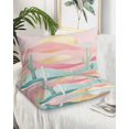 thumbnail image 2 of South West Boho Pillow Covers King Size 2 Pack, Abstract Pink Gold Mountains Cactus Soft Bed Throw Pillowcases Breathable Cooling Long Lumbar Body Pillow Sham Cover for Bed Sofa 20''x36'', 2 of 7