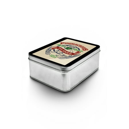 - Pug - Green Apple Pilsner - Retro Beer Ad - Lantern Press Artwork (Keepsake Tin)