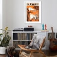 thumbnail image 4 of Art.com Hawaii, King Kamehameha and Outriggers Art Print, White Frame Wall Art, 32" x 44", 4 of 5