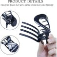 thumbnail image 3 of piezas, pinza para el cabello negra vintage, pinza para el cabello grande para mujeres, pasador de cabello grande y grueso para mujeres y niñas, pinza para el cabello para mujeres, pinza para el cabel, 3 of 5