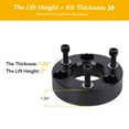 thumbnail image 5 of 1.5" F150 Leveling Lift Kits - 1.5 Inch Front Strut Spacer Suspension Lift Kit Lift Spacers for 2004-2022FordF1502WD/4WD, 2003-2018 FordExpedition, 2005-2008 Lincoln Mark LT base, 5 of 9