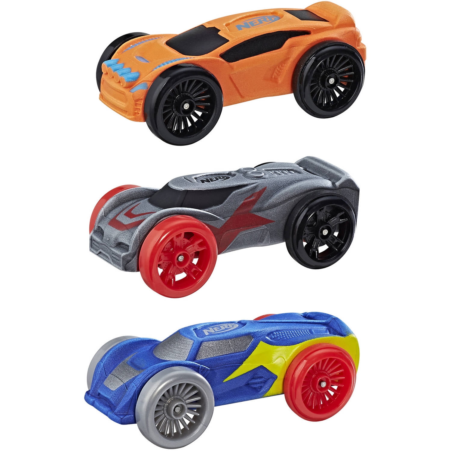 Nerf Nitro Foam Car 3-Pack (Version 3) - Walmart.com