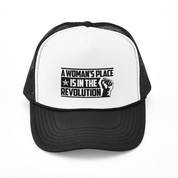 CafePress - Womans Place In Revolution - Adjustable Unisex Printed Trucker Hat with Mesh Back