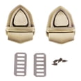 thumbnail image 2 of Triangle Shape Clasp Turn Lock Metal Hardware For DIY Handbag Shoulder Bag Bronze Triangle, 2 of 7