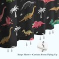 thumbnail image 6 of Dinosaur and Palm Tree Pattern Shower Curtain 72"x72" ,Bathroom Decorative Shower Curtains Set with 12 Hooks,Modern Waterproof Washable Shower Curtain, 6 of 6