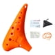 thumbnail image 4 of Ocarina Alto C coleccionable de 12 agujeros para niños, principiantes y adultos Naranja, 4 of 9