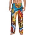 thumbnail image 1 of Balery Vibrant Picnic Food Spread Pantalones de pijama para hombre, pijama ultraligero, pantalón de descanso-Large, 1 of 6