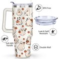 thumbnail image 3 of Halloween Ghosts Cup Gifts for Women Girls, Cute Spooky 40oz Tumbler with Handle and Straw, Holiday Stainless Steel Insulated Water Bottle (1 PC), 3 of 6