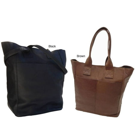 - Piel Leather Women's Top Grain Shopping Tote Bag